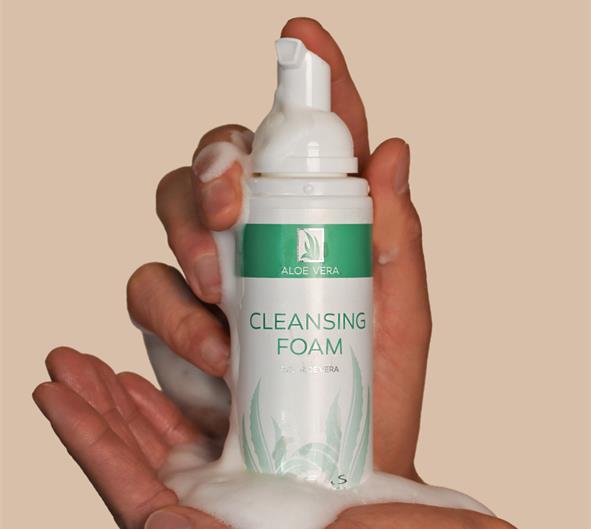 Espuma de Limpeza Aloe Vera