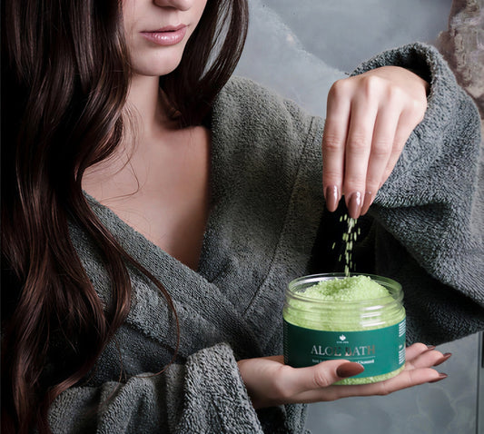 Sais de banho com Aloe Vera e Algas Marinhas