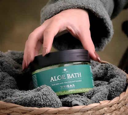 Sais de banho com Aloe Vera e Algas Marinhas